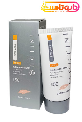 دوتینی کرم ضد آفتاب SPF50  پوست چرب بژ روشن
